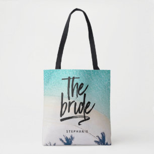 Personalized Beach The Bride Tote Bag