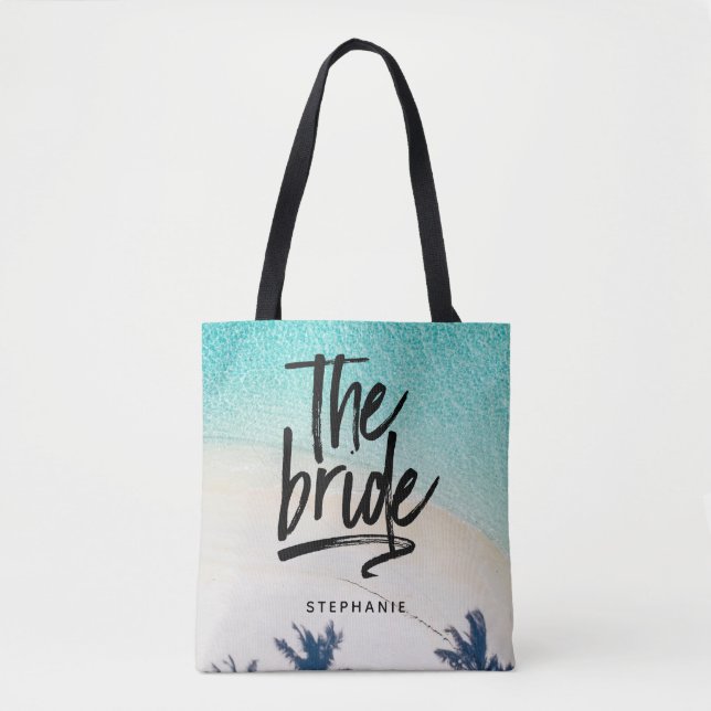 Personalized Beach The Bride Tote Bag (Front)