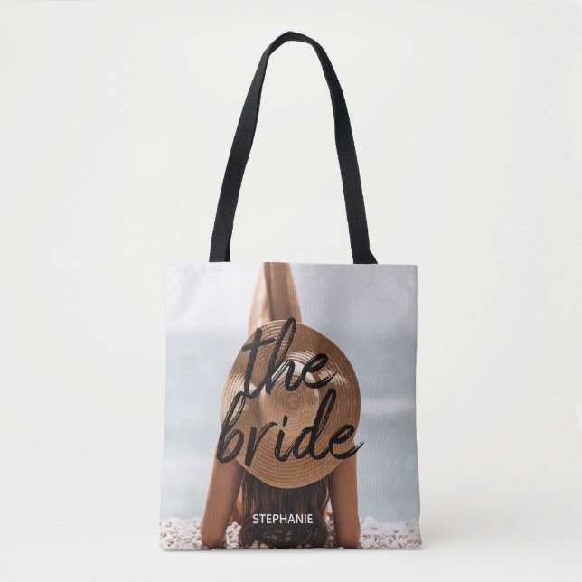 Personalized Beach The Bride Tote Bag (Front)