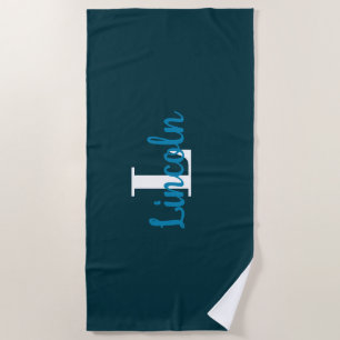 Personalized Beach Towel - Custom Name or Initials
