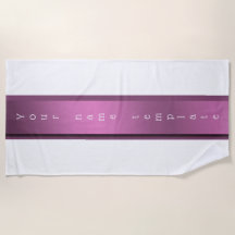 Personalized, Beach Towel festive, monochrome,