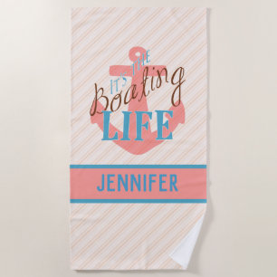 Personalized Beach Towels - Boating Gifts