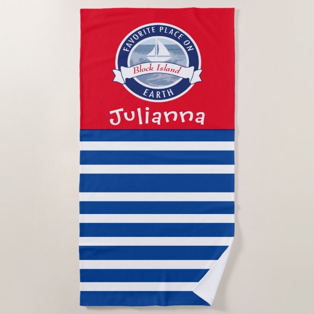 Personalized Beach Towels - Family Gift Ideas (Front)