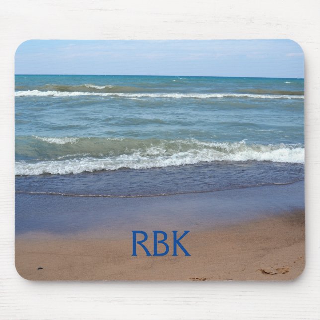 Personalized Beachfront Mousepad (Front)