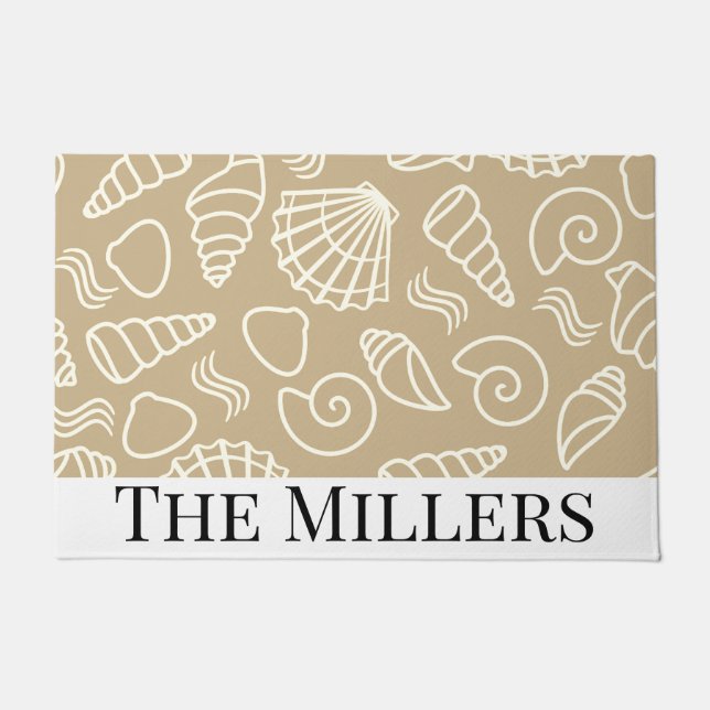 Personalized Beachy  doormat (Front)