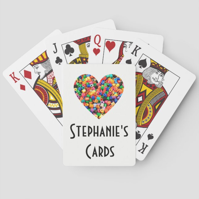 Personalized Bead Lover Playing Cards (Back)