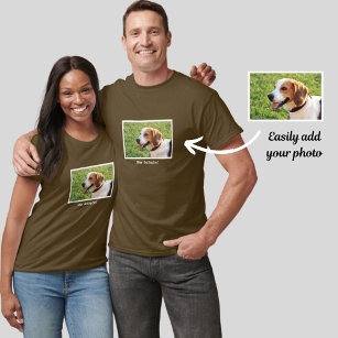Personalized Beagle Dog Photo and Dog Name T-Shirt