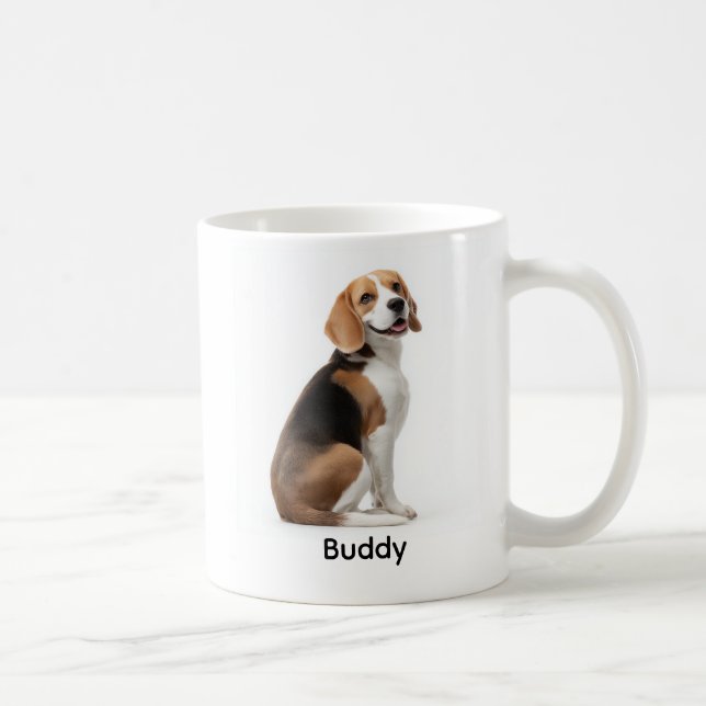 Personalized Beagle “I Own You” Coffee Mug (Right)