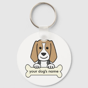 Personalized Beagle Keychain