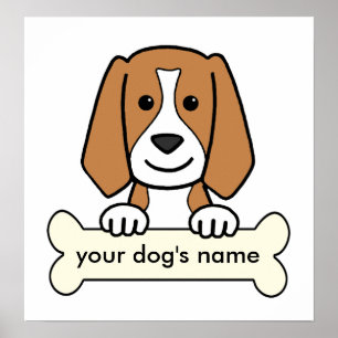 Personalized Beagle Poster