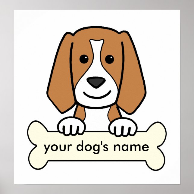 Personalized Beagle Poster (Front)