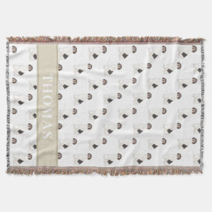 Personalized Beagle Throw Blanket