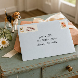 Personalized Beagle Wildflower
