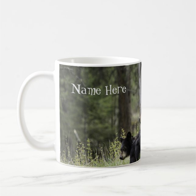 Personalized Bear Coffee Mug Cup (Left)