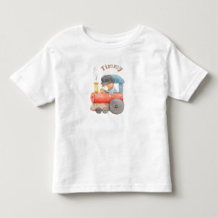 Personalized Bear Engineer Toddler T-shirt