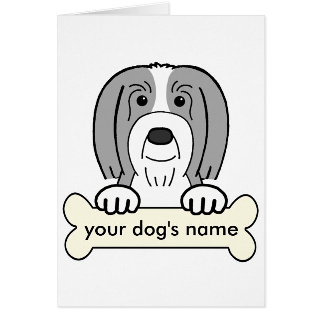 Personalized Bearded Collie (Front)