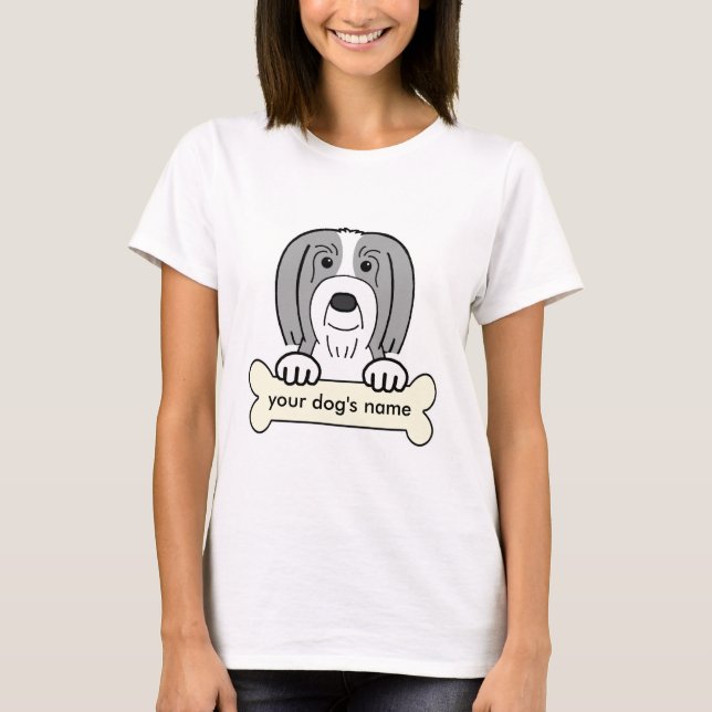 Personalized Bearded Collie T-Shirt (Front)