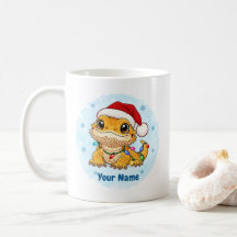 Personalized Bearded Dragon Christmas Mug