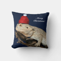 Personalized Bearded Dragon Lizard - Santa Hat