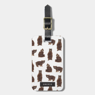 Personalized Bears Luggage Tag