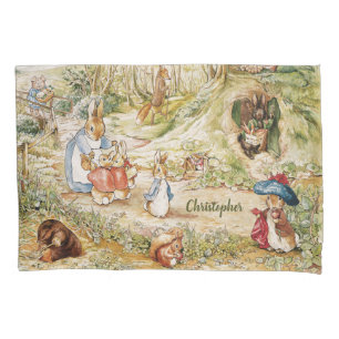 Personalized Beatrix Potter Friends Pillow Case