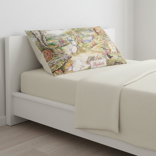 Personalized Beatrix Potter Peter and Friends Pillowcase (Creator Uploaded)