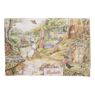 Personalized Beatrix Potter Peter and Friends Pillowcase