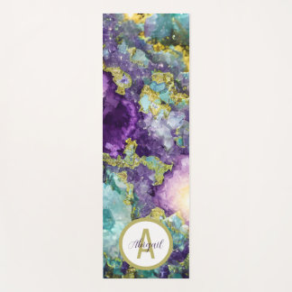 Personalized Beautiful Amethyst Crystal Geode Yoga Mat