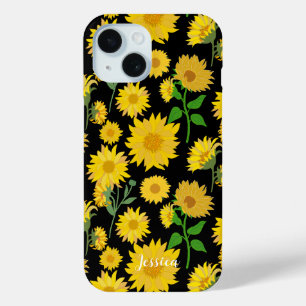 Personalized, Beautiful and Vibrant Sunflower iPhone 15 Case