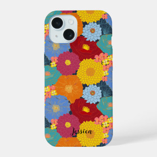 Personalized, Beautiful and Vibrant Wildflower iPhone 15 Case