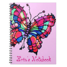 Personalized Beautiful Butterfly Notebook