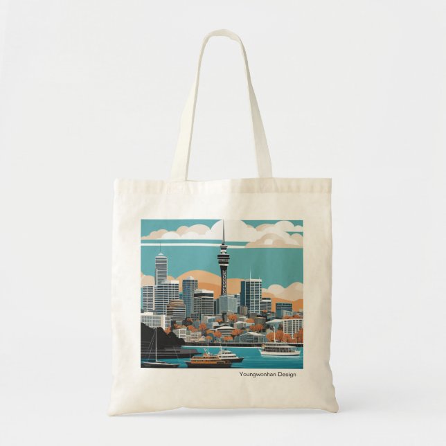 Personalized Beautiful City Tote Bag (Front)