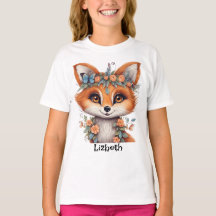 Personalized Beautiful Fox T-Shirt: Graceful and C