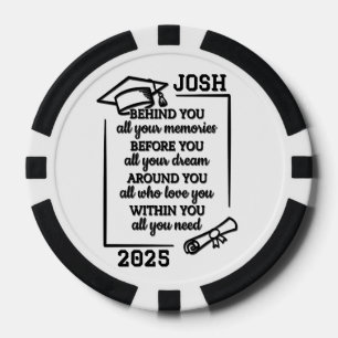 Personalized Beautiful Graduation Poker Chips