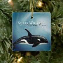 Personalized Beautiful Orca Killer Whale Christmas