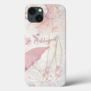 Personalized Beautiful Painted Ballerina Pink Tutu iPhone 13 Case