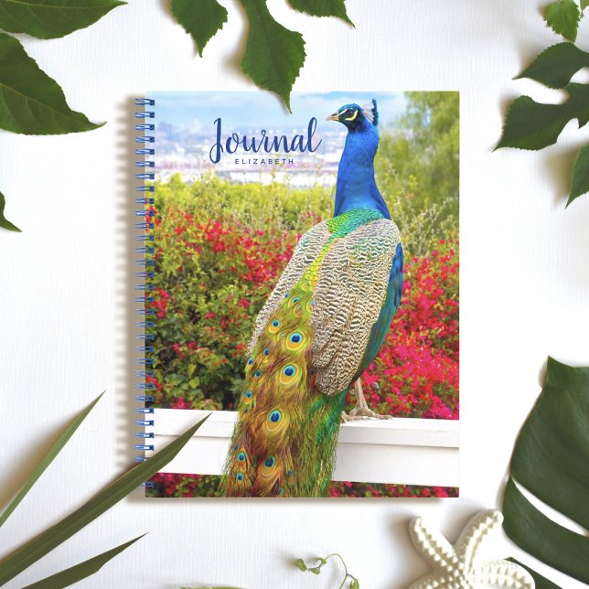 Personalized Beautiful Peacock Photo Journal (Creator Uploaded)