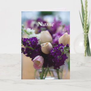 Personalized Beautiful Person Floral Birthday Card
