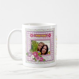 Personalized Beautiful Photos Frame, Mother's Day Coffee Mug
