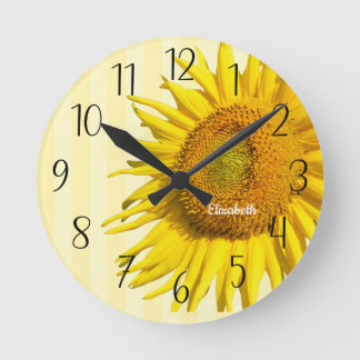 Personalized Beautiful Sunflower Wall Clock