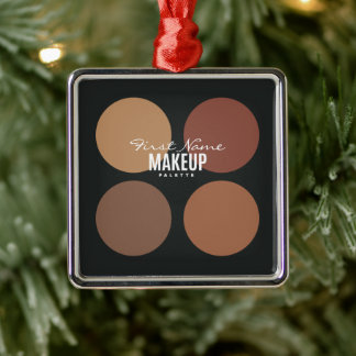 Personalized Beauty Makeup Palette Metal Ornament
