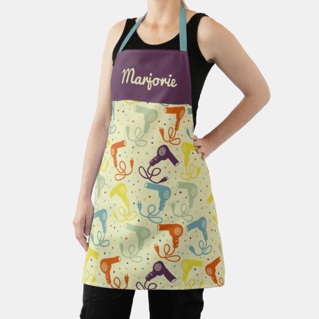 Personalized Beauty Parlour Salon Hair Dryers Apron (Insitu)