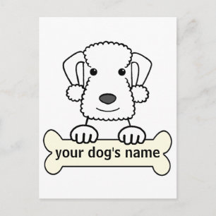 Personalized Bedlington Terrier Postcard