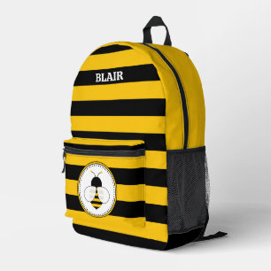 Personalized Bee Pattern Print Cut Sew Backpack