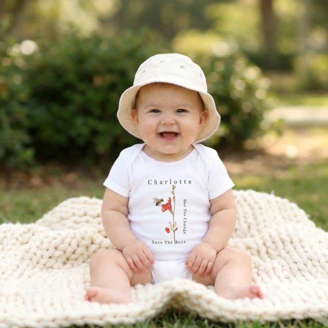 Personalized Bee The Change Baby Bodysuit (Personalized Bee The Change Baby Bodysuit)