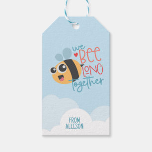 Personalized Bee Valentine Gift Tags