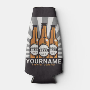 Personalized Beer Bottle Craft Brewing Company Cooler