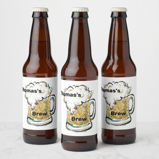Personalized Beer Bottle Label (Bottles)