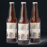 Personalized Beer Bottle Label | Grandpa Pictures<br><div class="desc">"Raise a glass to the man,  the myth,  the legend — Grandpa! Our Personalized Beer Bottle Label is a one-of-a-kind tribute featuring your favourite photos of Grandpa,  perfect for birthdays,  Father’s Day,  retirement parties,  or just because he’s awesome."</div>