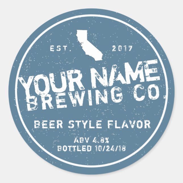 Personalized Beer Bottle Labels (Front)